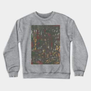 "Change of Chaos" - Dark Abstract Painting Original Artwork Abstract Line Art lots of colors Crewneck Sweatshirt